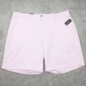 Nautica Deck Stretch Chino Shorts NWT Mens 46W Pink Cotton Stretch w/ 10" inseam